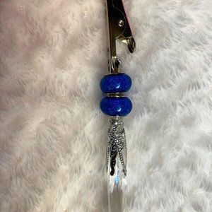 Icicle Drop Bracelet Helper, blue sparkle beads